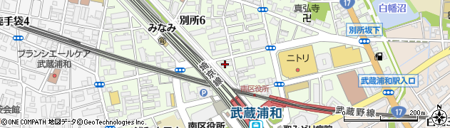 武蔵浦和歯科医院周辺の地図