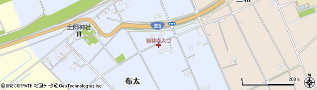 雙林寺入口周辺の地図