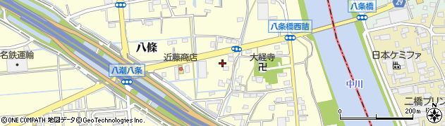 埼玉県八潮市八條1438周辺の地図