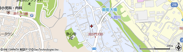 埼玉県飯能市矢颪201周辺の地図