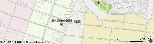 長野県伊那市仙美周辺の地図