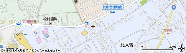 埼玉県狭山市北入曽683周辺の地図