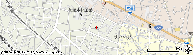 埼玉県飯能市笠縫400周辺の地図