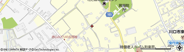 埼玉県川口市安行領家317周辺の地図