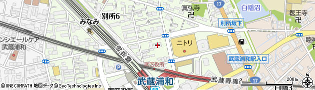 武蔵野銀行武蔵浦和支店周辺の地図
