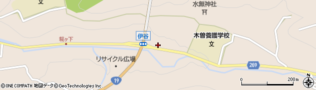 長野県木曽郡木曽町福島伊谷1221周辺の地図