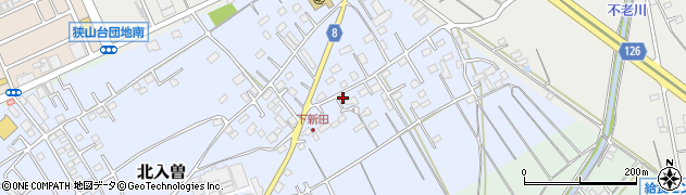 埼玉県狭山市北入曽61-3周辺の地図