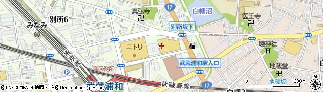 臨海セミナー　武蔵浦和校周辺の地図