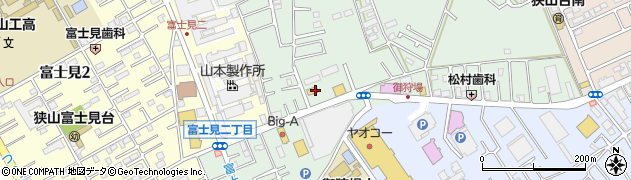 埼玉県狭山市入間川周辺の地図