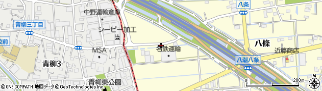 埼玉県八潮市八條1467周辺の地図