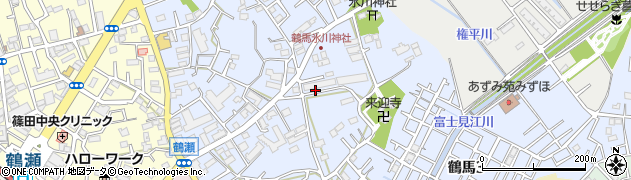 埼玉県富士見市鶴馬周辺の地図