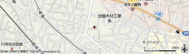 埼玉県飯能市笠縫414周辺の地図