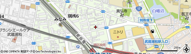 グリーンベア武蔵浦和校周辺の地図