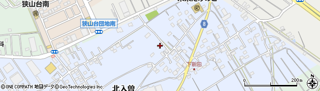 埼玉県狭山市北入曽624周辺の地図