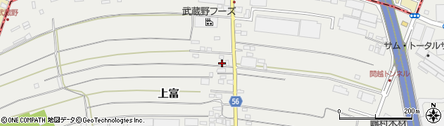 埼玉県入間郡三芳町上富2002周辺の地図