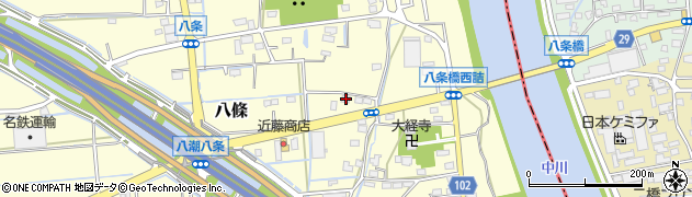 埼玉県八潮市八條1430周辺の地図
