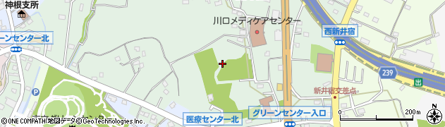 埼玉県川口市西新井宿周辺の地図