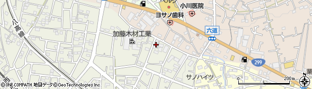 埼玉県飯能市笠縫401周辺の地図