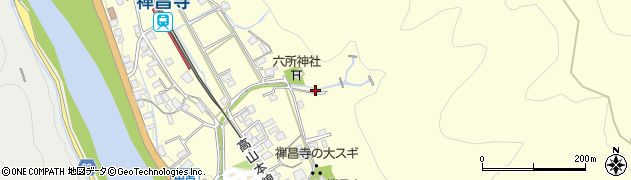 岐阜県下呂市萩原町中呂周辺の地図