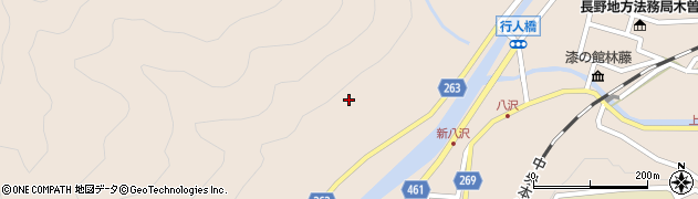 長野県木曽町（木曽郡）福島（中畑）周辺の地図