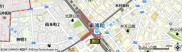 南浦和駅周辺の地図