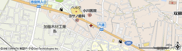 埼玉県飯能市双柳693周辺の地図