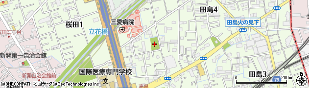 田島西公園周辺の地図