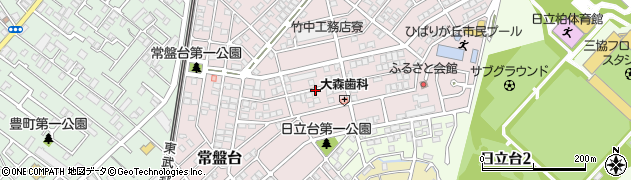 千葉県柏市ひばりが丘周辺の地図