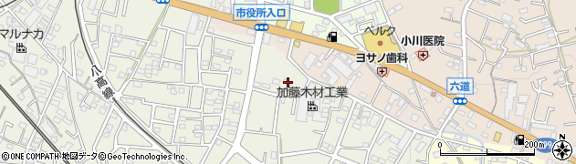 埼玉県飯能市笠縫423周辺の地図