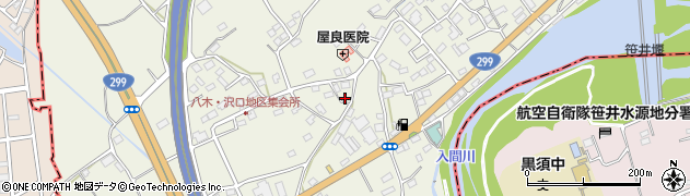 埼玉県狭山市笹井2586周辺の地図
