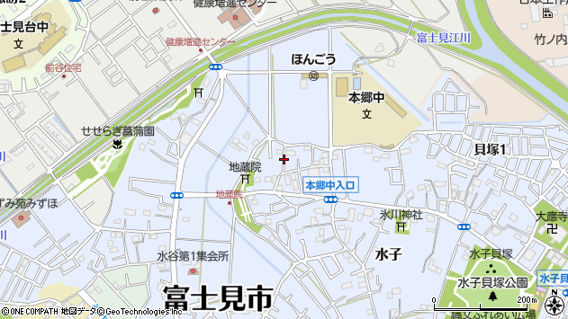 〒354-0011 埼玉県富士見市水子の地図