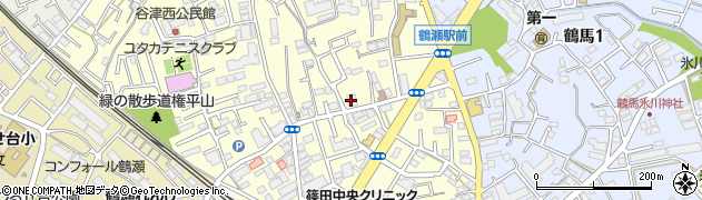 埼玉縣信用金庫鶴瀬支店周辺の地図