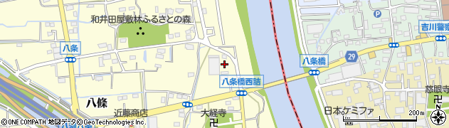 埼玉県八潮市八條3911周辺の地図