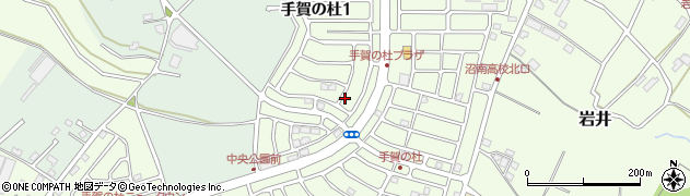 千葉県柏市手賀の杜周辺の地図