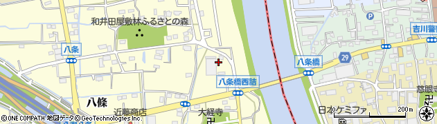 埼玉県八潮市八條3910周辺の地図