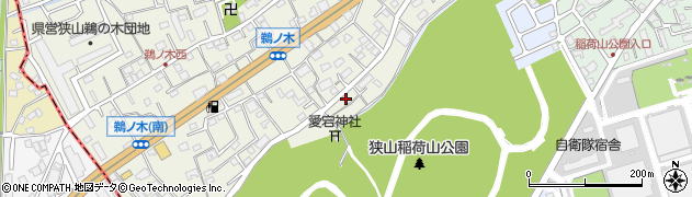 埼玉県狭山市鵜ノ木12周辺の地図