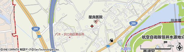埼玉県狭山市笹井2581周辺の地図