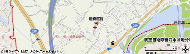 埼玉県狭山市笹井2582周辺の地図