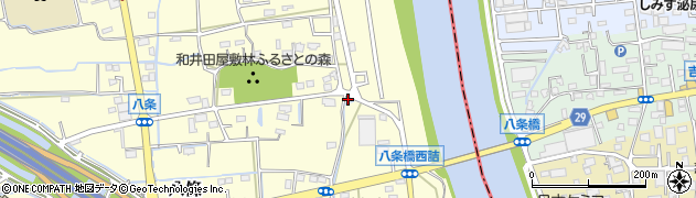 埼玉県八潮市八條3921周辺の地図