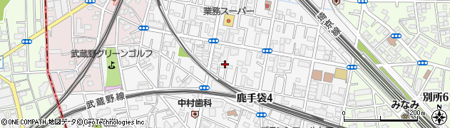 埼玉県さいたま市南区鹿手袋周辺の地図