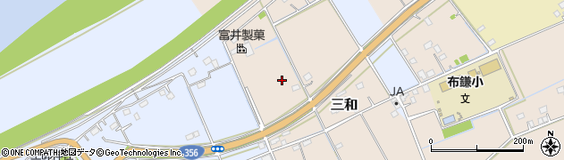 千葉県印旛郡栄町三和周辺の地図