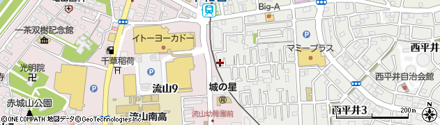 西平井3号公園周辺の地図