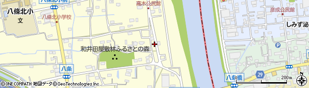 埼玉県八潮市八條3968周辺の地図