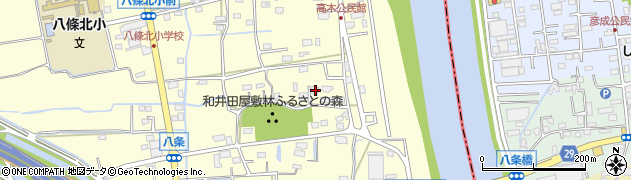 埼玉県八潮市八條1306周辺の地図
