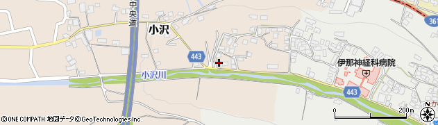 長野県伊那市小沢8002周辺の地図