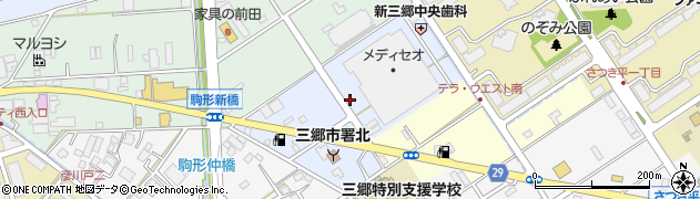 埼玉県三郷市上彦川戸周辺の地図
