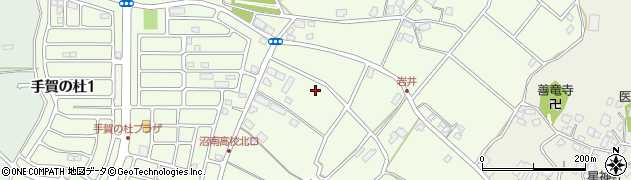 千葉県柏市岩井周辺の地図