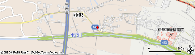 長野県伊那市小沢8000周辺の地図