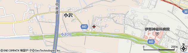 長野県伊那市小沢8001-1周辺の地図