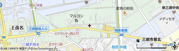 埼玉県三郷市上彦名536周辺の地図